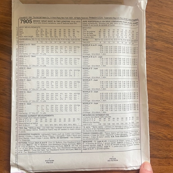 6 XS/S Uncut Vintage 1990s Sewing Patterns Lot - Picture 11 of 13